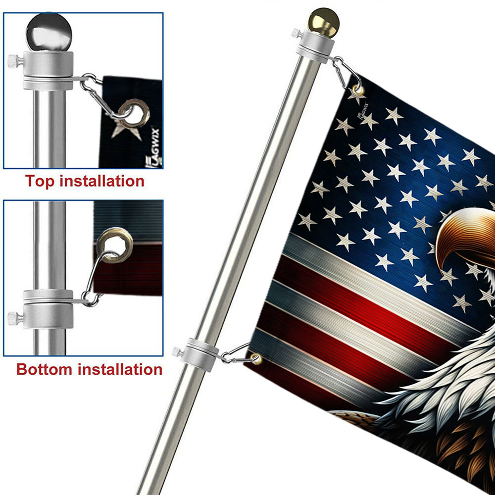 Patriotic Eagle American Grommet Flag TQN2320GF