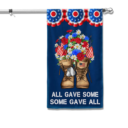 Flagwix American Flag - Memorial Day Military Boots Veteran All Gave Some Some Gave All Flag MLN2950F