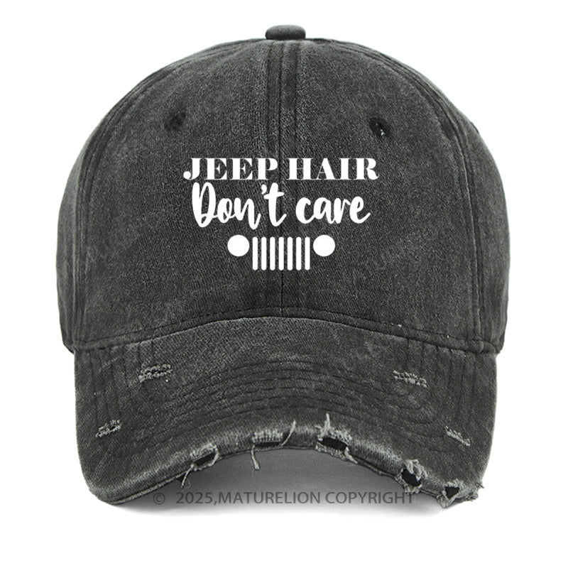 Maturelion Jeep Hair Don't Care Washed Vintage Cap