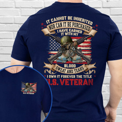 Veteran, I Own It Forever The Title U.S. Veteran T-Shirt TPT2338TS