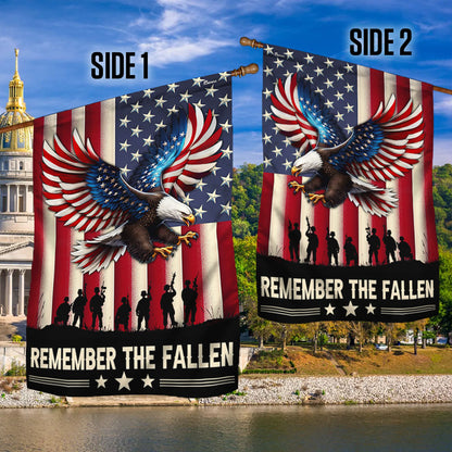 Memorial Day Remember The Fallen Patriotic Eagle Veteran Memorial Flag TPT1762F