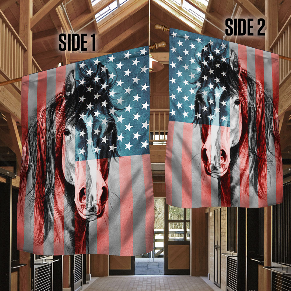 Patriot Horse American Flag MLN490F