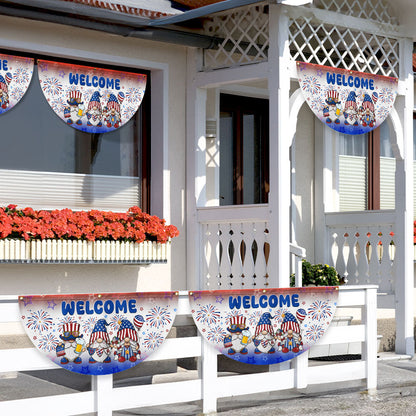 Flagwix American Flag - 4th of july Decoration American Independence Day Non-Pleated Fan Flag LHB158LPN