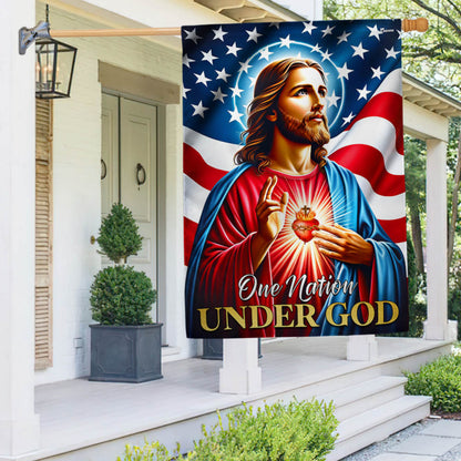FLAGWIX  Jesus Christ American Flag One Nation Under God Flag MLN2290F