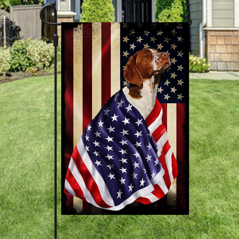 Brittany Spaniel American Patriot Flag BNL40Fv63