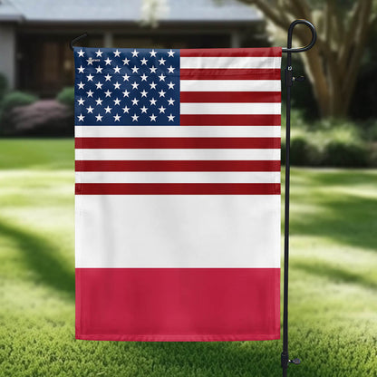 USA and Poland Garden Flag LHB131TTH