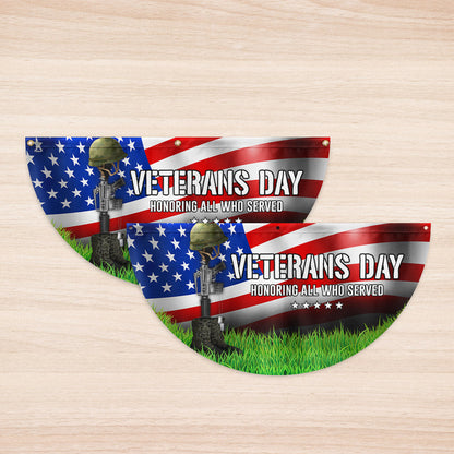 Veterans Day Honoring All Who Served Non-Pleated Fan Flag MLN3986FL