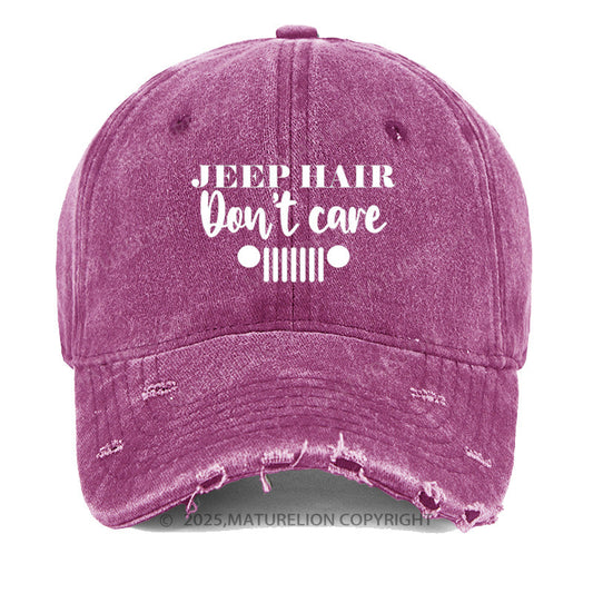 Maturelion Jeep Hair Don't Care Washed Vintage Cap