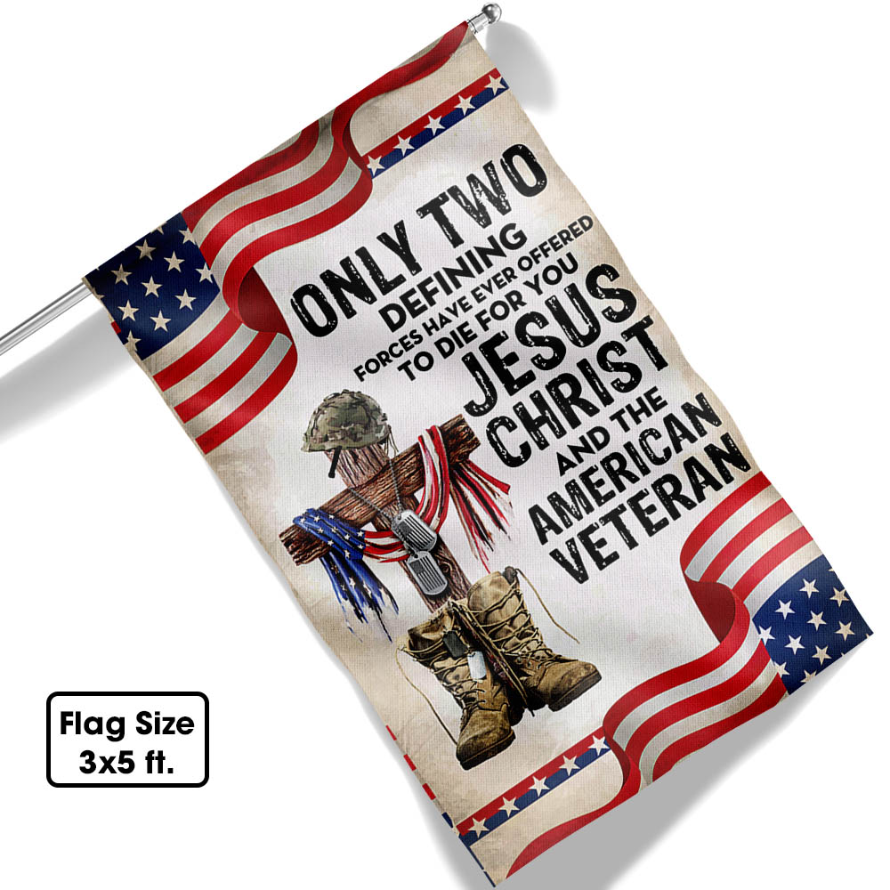 Flagwix American Flag - Only Jesus Christ and American Veteran Can Die For You, US Veteran Flag TPT743F