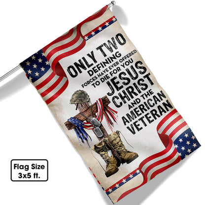 Flagwix American Flag - Only Jesus Christ and American Veteran Can Die For You, US Veteran Flag TPT743F