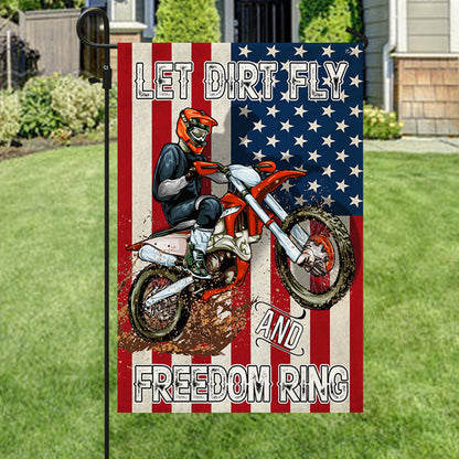 Motocross Patriotic American Flag TPT291F