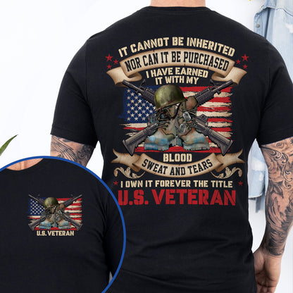Veteran, I Own It Forever The Title U.S. Veteran T-Shirt TPT2338TS