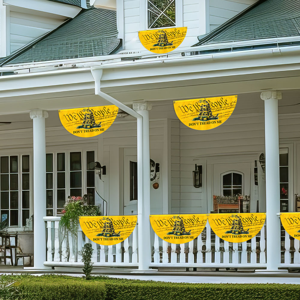 Gadsden Don’t Tread On Me We The People Non-Pleated Fan Flag MLN2636FL