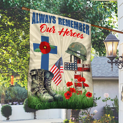 Memorial Day Remember Soldiers Always Remember Our Heroes Veteran Flag MLN1293F