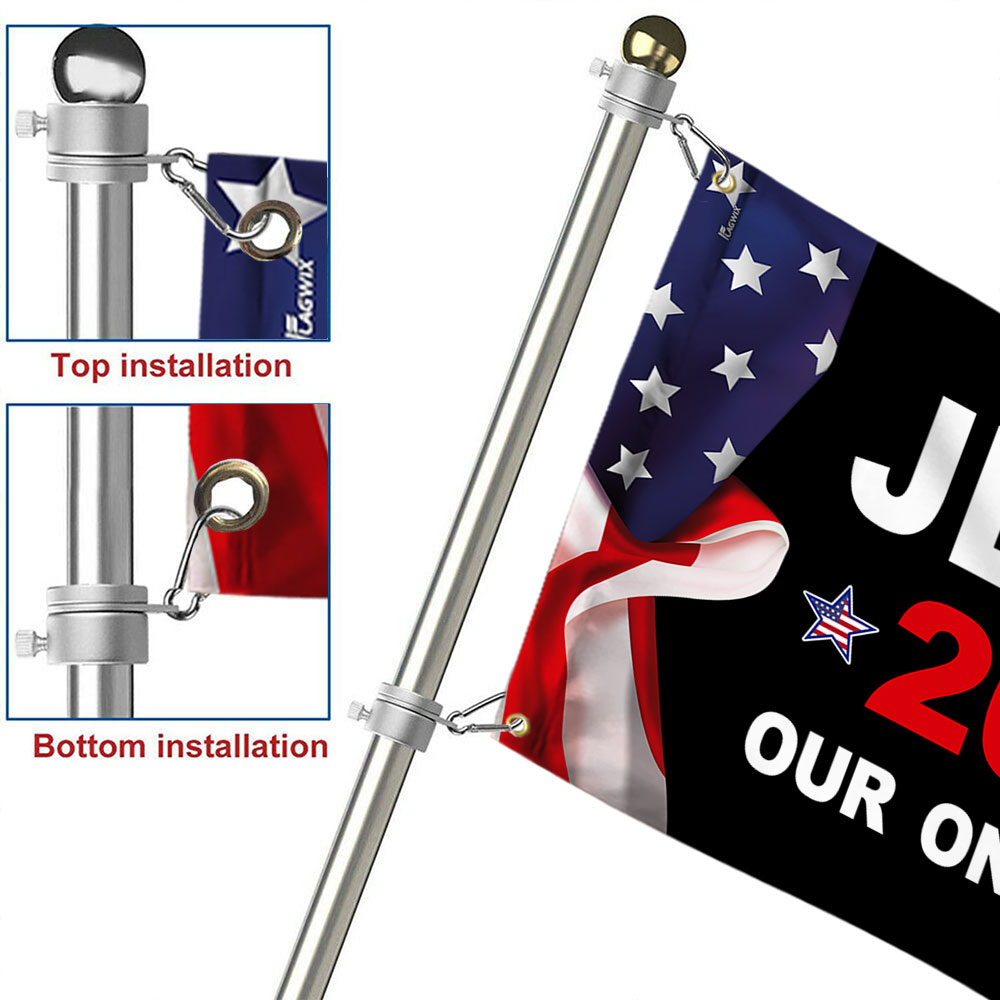 Jesus 2024 Our Only Hope Patriotic American Grommet Flag MLN2687GF