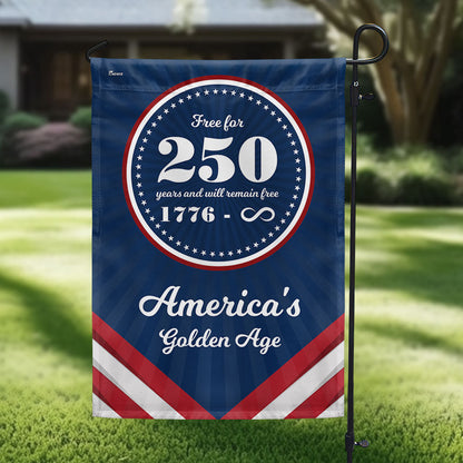 American Flag - Flagwix America 250th Anniversary Golden Age Canvas Flag