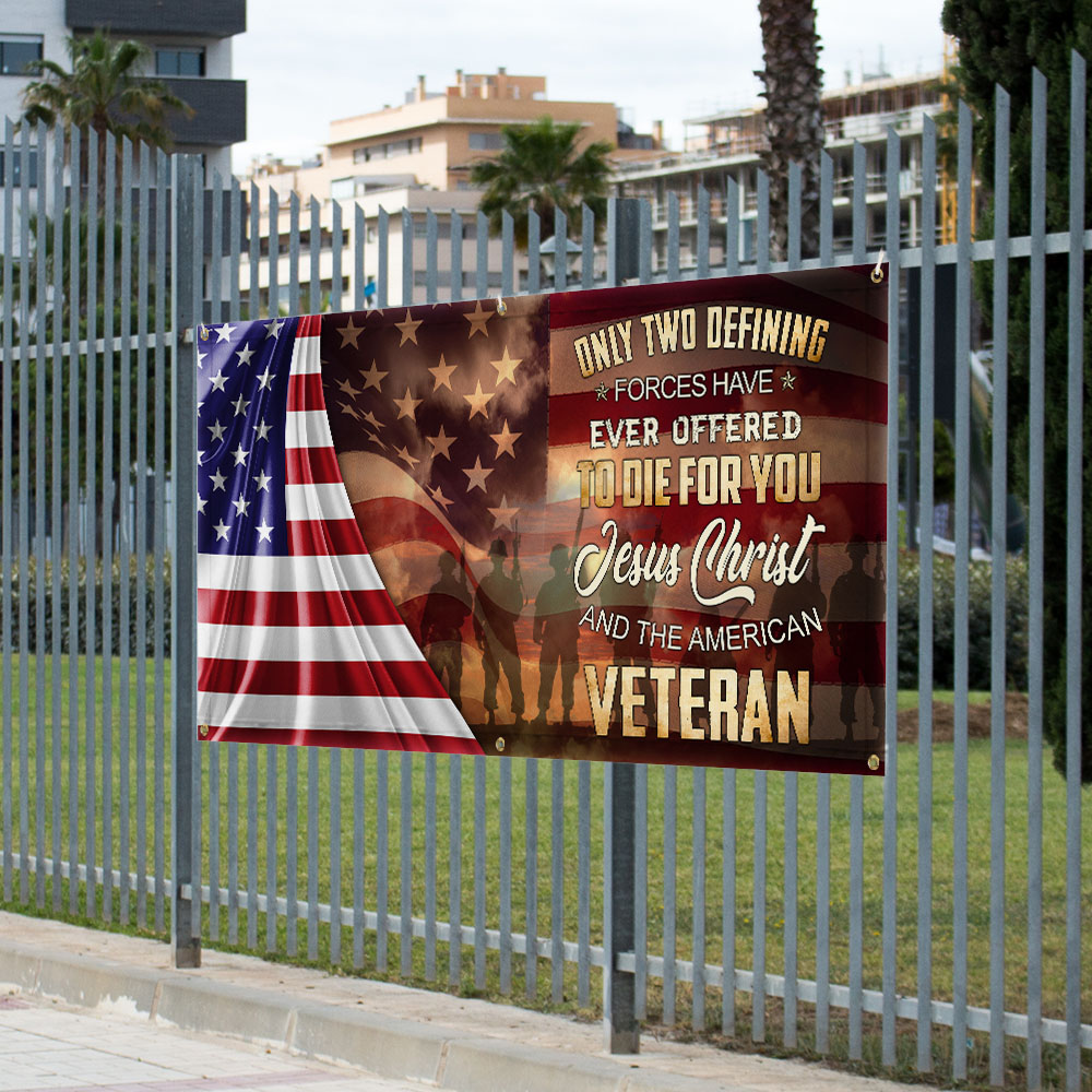 Memorial Day Owe To God And The American Veteran Fence Banner MLN2651FB