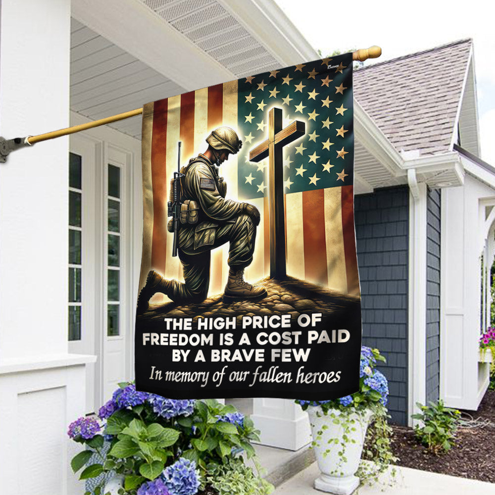 Memorial Day FLAGWIX Veteran Kneeling The Cross Flag The High Price Of Freedom In Memory Of Our Fallen Heroes MLN2740F