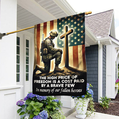 Memorial Day FLAGWIX Veteran Kneeling The Cross Flag The High Price Of Freedom In Memory Of Our Fallen Heroes MLN2740F