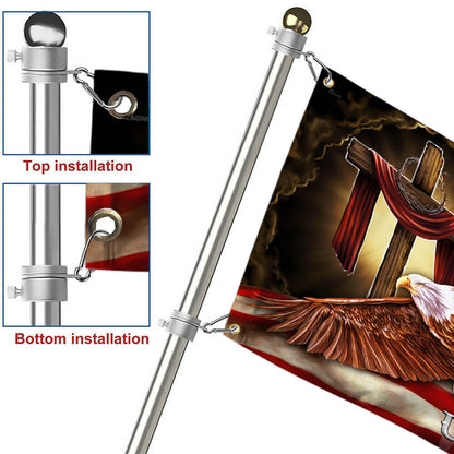 One Nation Under God. American Eagle Flag THB3124GF