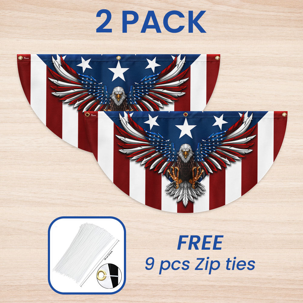 Flagwix American Flag - Eagle with the American Flag - Patriotic Bunting