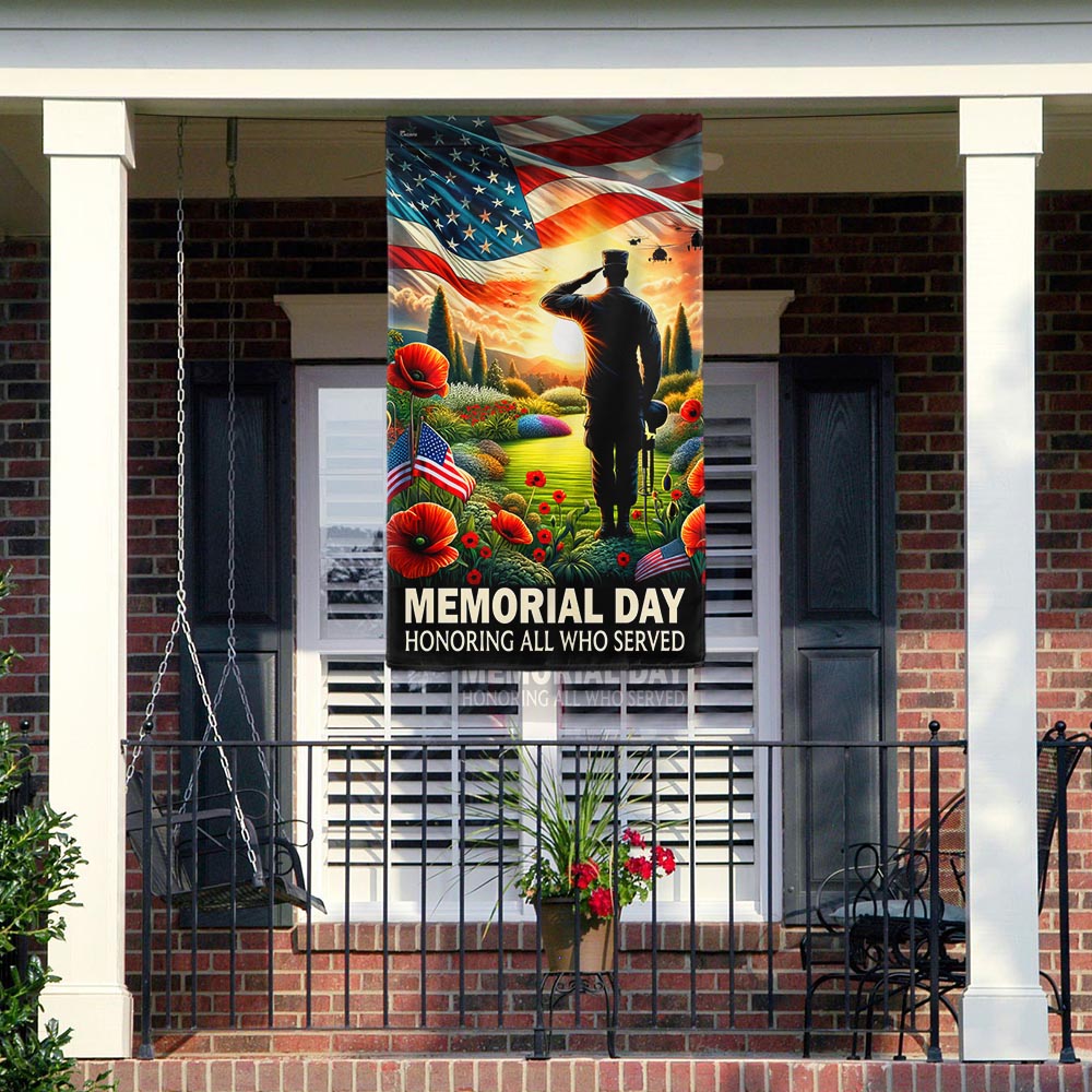 FLAGWIX Memorial Day Honoring All Who Served Veteran American Flag MLN2704F