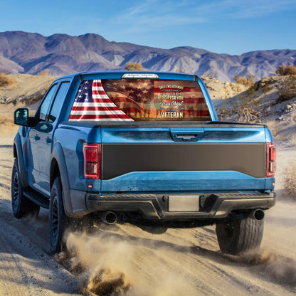 Owe To God And Veteran Rear Window Decal MLH1665CD