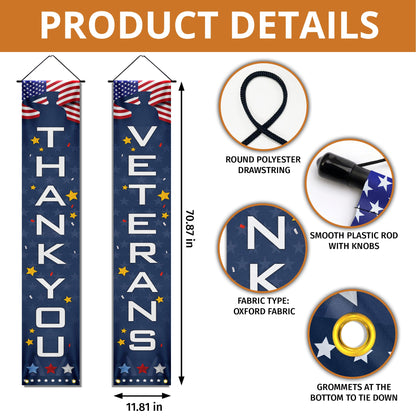 Veteran Only Two Defining Forces Have Ever Offered To Die For You Jesus Christ and the American Veteran Door Cover &amp; Banners MLN2006CB