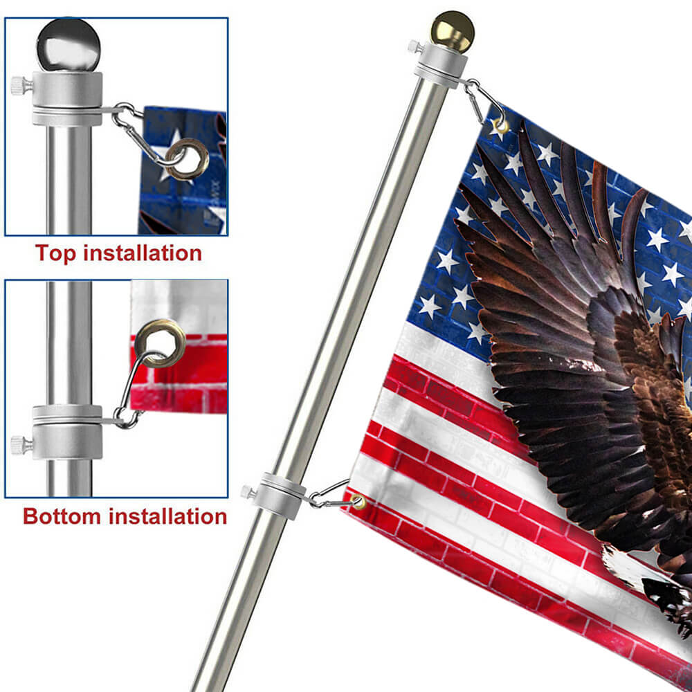 Texas American Flag Eagle TTV415GF