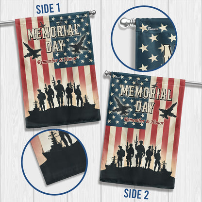 Memorial Day Remember And Honor Flag Veteran Flag PHB09LPN