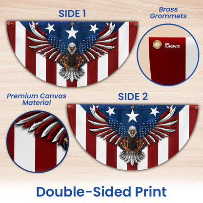 Flagwix American Flag - Eagle with the American Flag - Patriotic Bunting