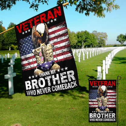 Veteran Memorial Day American Flag Thank My Brother Who Never Comeback MLN1320F