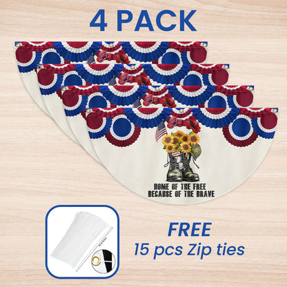 Flagwix American Flag - Memorial Day Veterans, Home Of The Free American Non-Pleated Fan Flag TPT1645FLv1