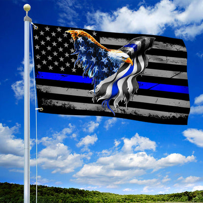 Back the Blue Flag – Thin Blue Line American Eagle Flag THB3440GF