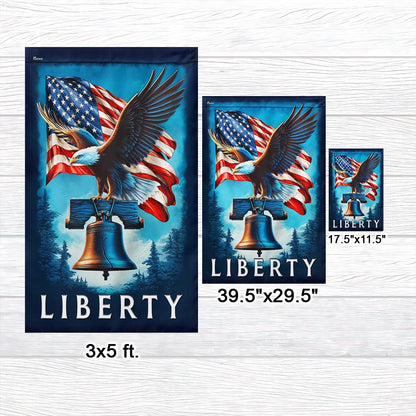 Flagwix American Flag - American Eagle Liberty Bell Flag for 4th of july Decoration