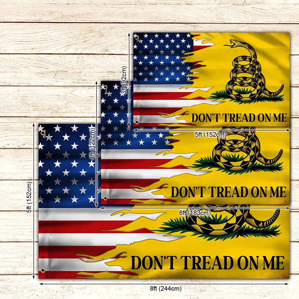 Gadsden Don't Tread On Me American Grommet Flag MLN2726GF