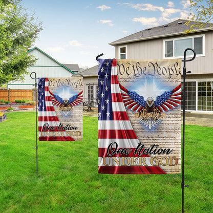 One Nation Under God Patriot Eagle Flag MLN1351F