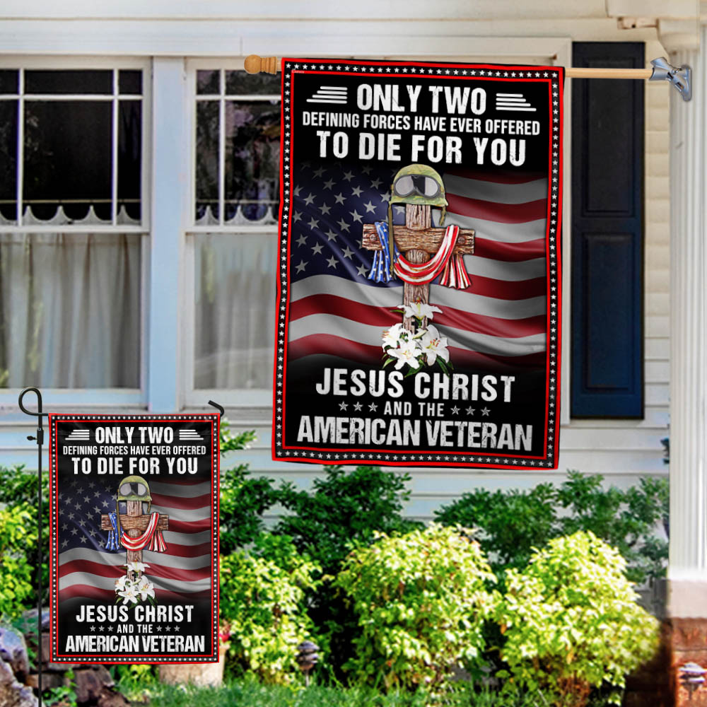 Veteran Owe To Jesus Christ and the American Veteran Flag MLN1194F