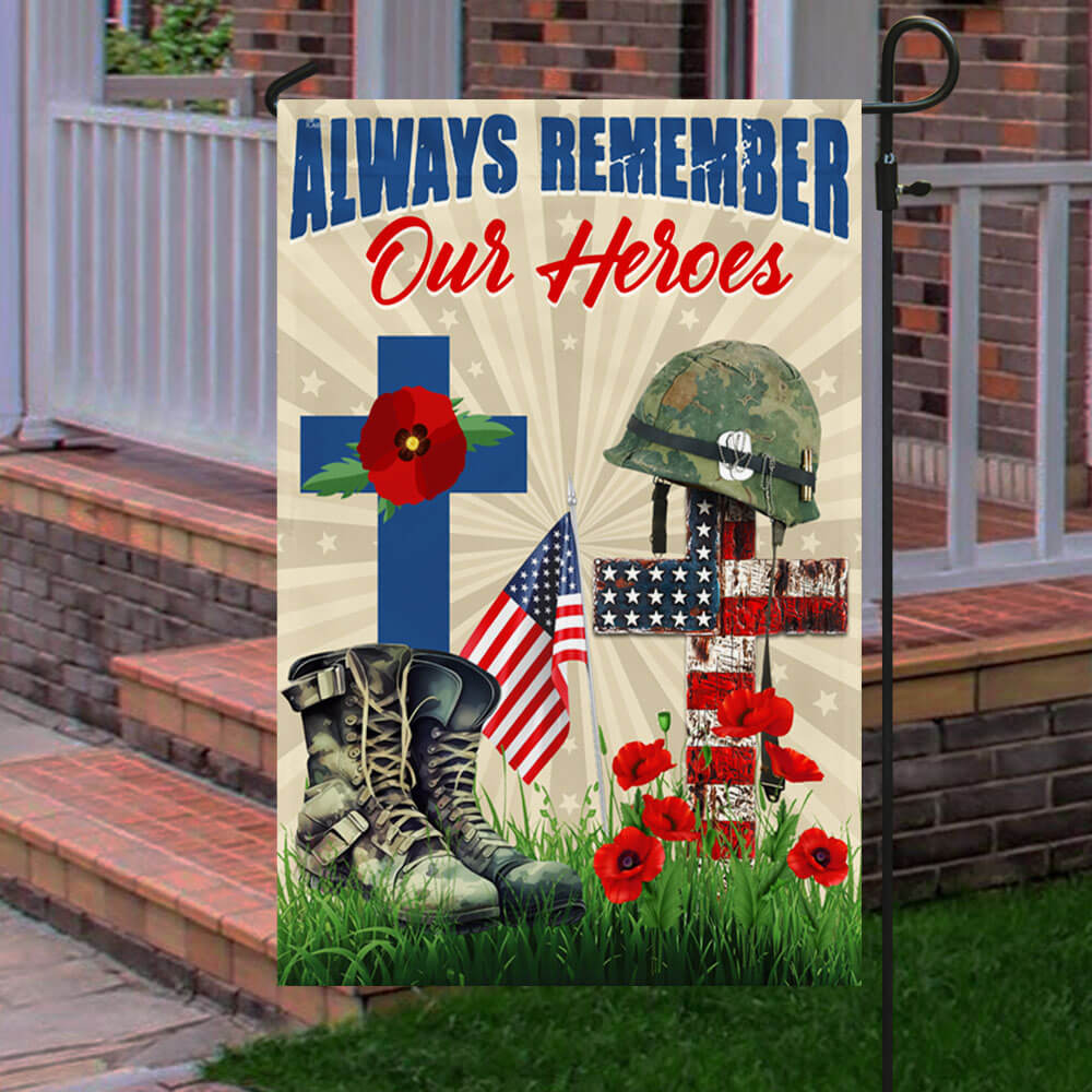 Memorial Day Remember Soldiers Always Remember Our Heroes Veteran Flag MLN1293F