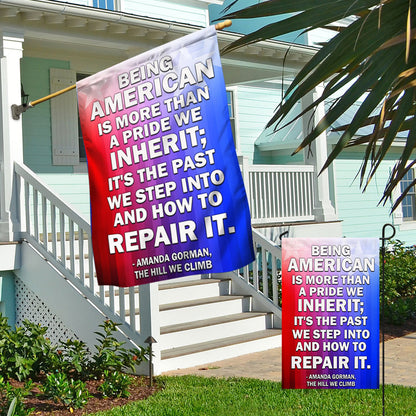 Patriot Flag Being American Is More Than A Pride We Inherit Flag MLN1053F