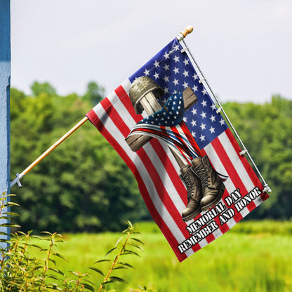 FLAGWIX Veteran Memorial Cross Memorial Day Remember and Honor Flag MLN2654F