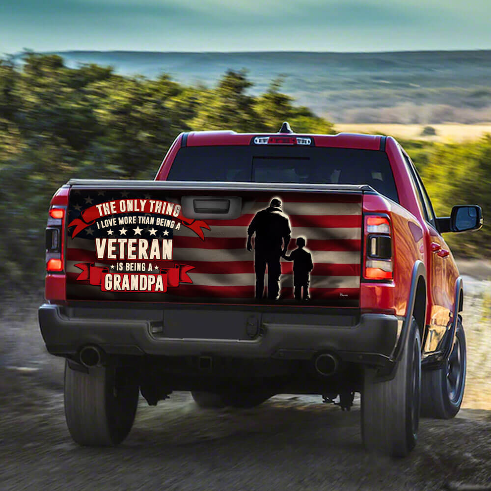 Veteran Grandpa Truck Tailgate Decal Sticker Wrap THB3847TD