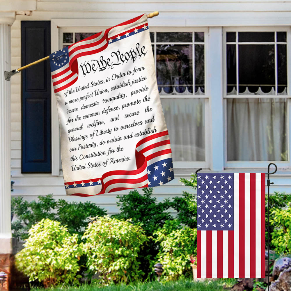 Flagwix American Flag - We The People Patriotic American Betsy Ross 1776 Two-Sided Flag TPT742Fv1