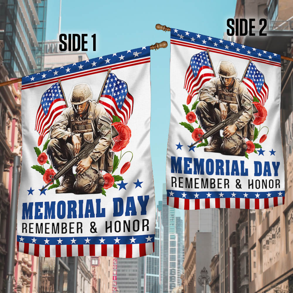 Memorial Day Veteran Remember And Honor Flag NTT05TTH