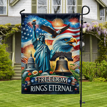 Flagwix American Flag - Independence Day Liberty Bell Freedom Rings Eternal Flag MLN3079F
