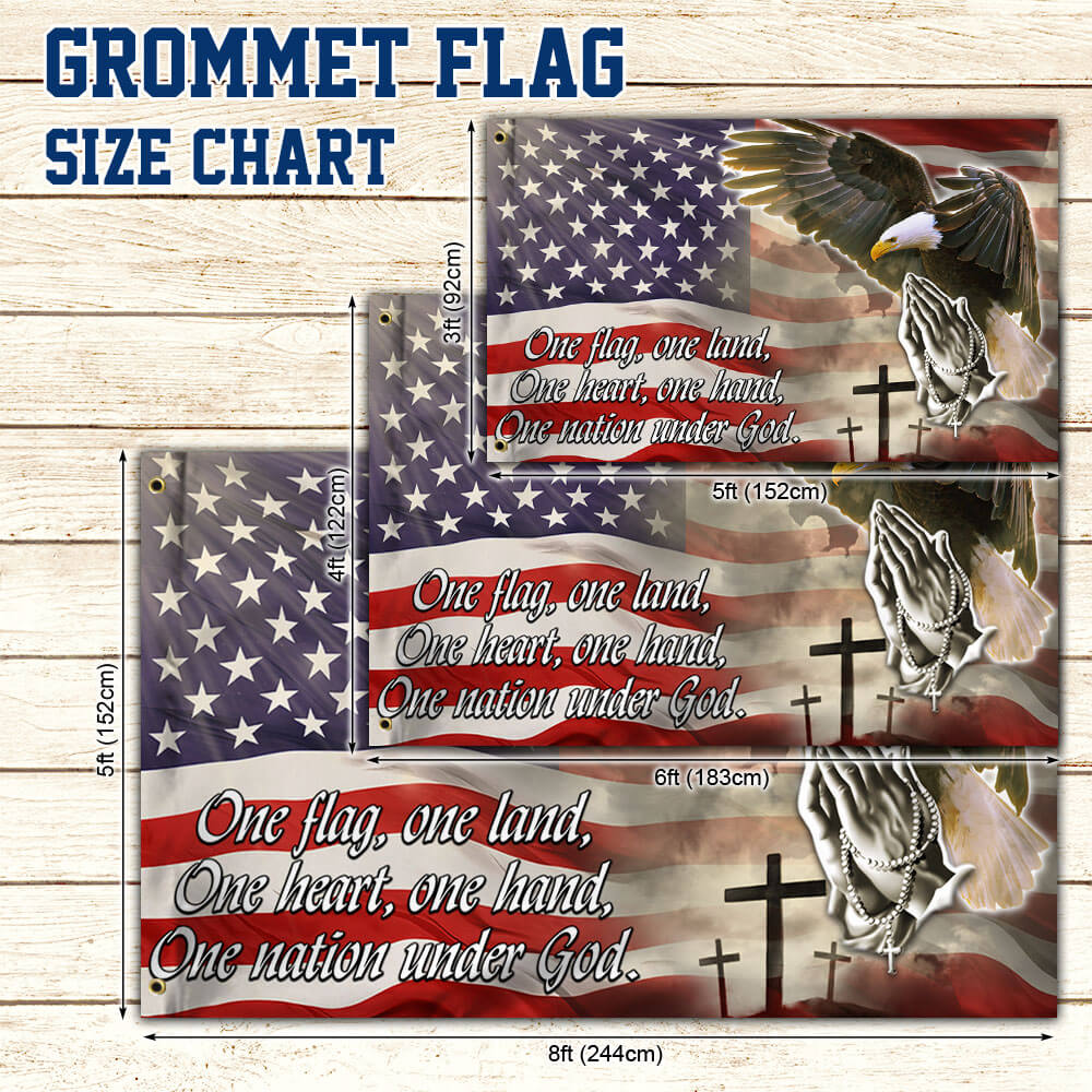 American Eagle Flag One Nation Under God THB3455GF