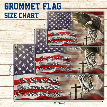 American Eagle Flag One Nation Under God THB3455GF