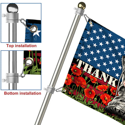 Veteran Boots Thank You Veteran Grommet Flag MLN338GF