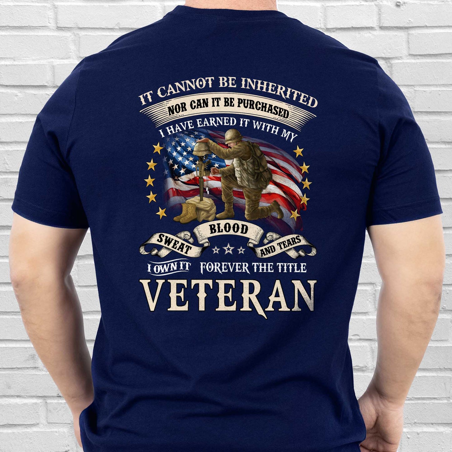 Veteran Blood Sweat Tears Forever The Title Veteran T-Shirt MLN3078TS