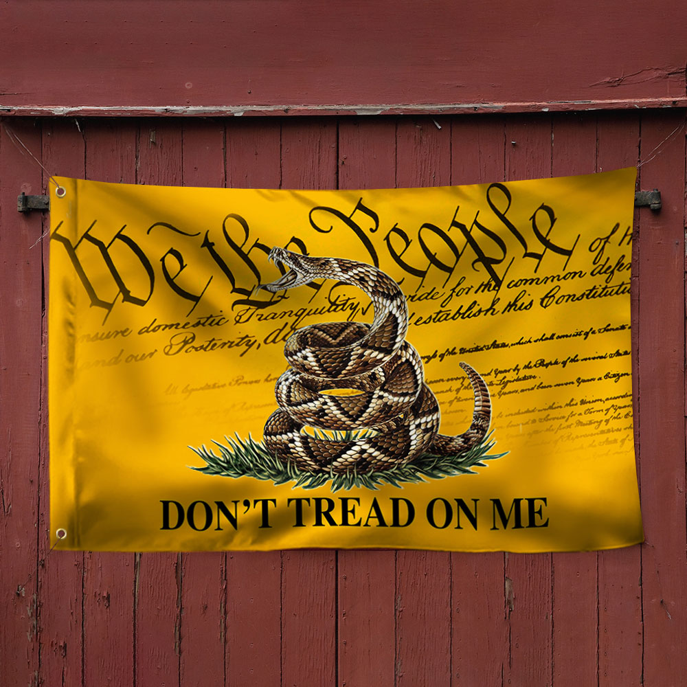 Gadsden Don't Tread On Me We The People Grommet Flag MLN382GF
